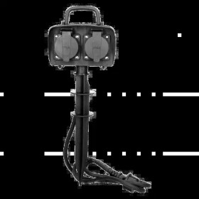 ORNO GNIAZDA OGRODOWE 2x2P+Z  1,5m  IP44 3G1,5mm2