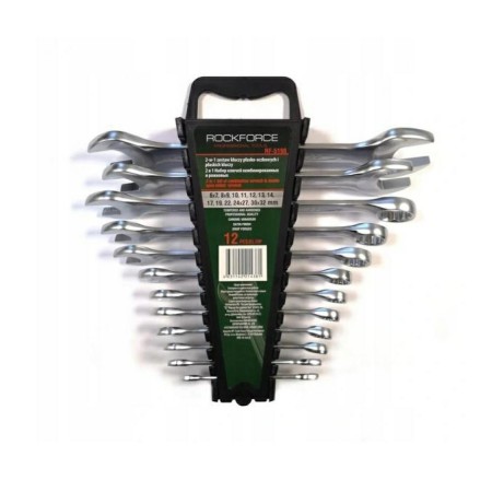 ROCKFORCE KLUCZ PŁ-O + PŁ 12szt.