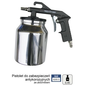 ADLER PNEUMATYCZNY PISTOLET ANTYKOROZYJNY ZE ZBIORNIKIEM