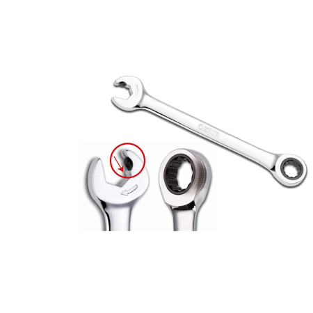 SATA KLUCZ PŁASKO-OCZKOWY  21mm Z PODWÓJNĄ GRZECHOTKĄ