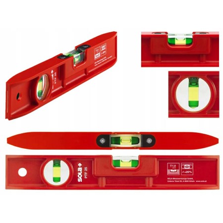 SOLA POZIOMNICA PLASTIKOWA 25cm  PTF 25