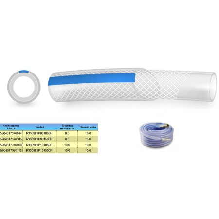 WĄŻ SPRĘŻONEGO POWIETRZA KOMPLET  8mm* 10m