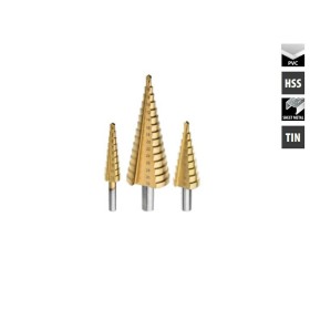 CONDOR WIERTŁO STOPNIOWE KPL.3szt. 4-12mm / 4-20mm / 4-32mm