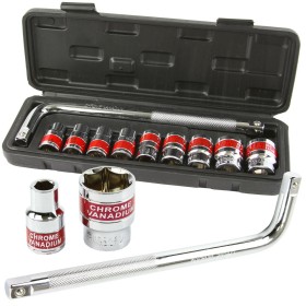 MAR-POL KLUCZE NASADOWE 1/2 10-24mm + POKRĘTŁO L 10el.