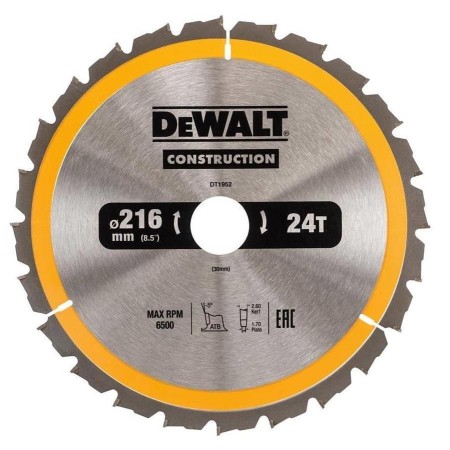 DEWALT PIŁA TARCZ.216x30mmx40z