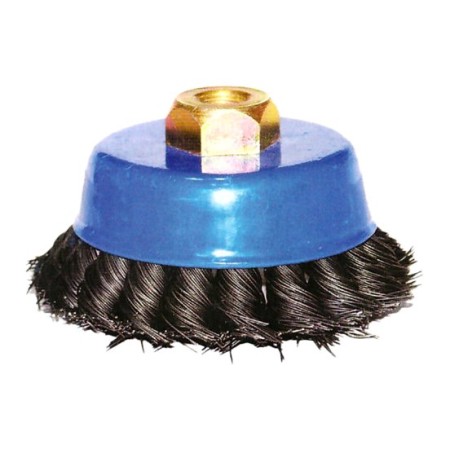 SZCZOTKA DRUCIANA DOCZOŁOWA Z GWINTEM DRUT SKRĘCANY 80 mm SRR-DOS80