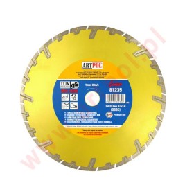 TARCZA DIAMENTOWA 230 x 22,2mm SEGMENTOWA SZYBKIE I GŁĘBOKIE CIĘCIE /AR