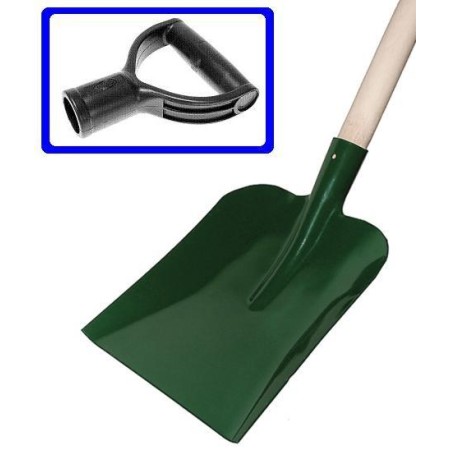 KARD ŁOPATA DO PIASKU Z TRZONKIEM DREWNIANYM UCHWYT TYPU "DY" PLASTIK