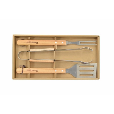 MASTER GRILL ZESTAW AKCESORIÓW DO GRILLA  3 szt. / DREWNIANE UCHWYTY