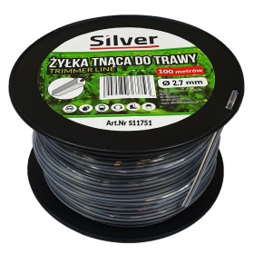 ŻYŁKA TNĄCA 2,7x100m  KWADRAT DUO-LINE  /SILVER