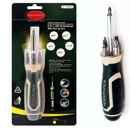 ROCKFORCE WKRĘTAK UNIWERSALNY Z PODŚWIETLENIEM