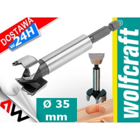 WOLFCRAFT WIERTŁO FORSTNER 35mm UCHWYT 6-KĄT