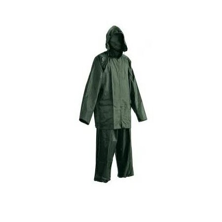 KOMPLET PPRZECIWDESZCZOWY KURTKA + SPODNIE, ZIELONY XXL  3065