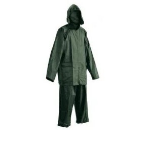 KOMPLET PPRZECIWDESZCZOWY KURTKA + SPODNIE, ZIELONY XXXL  3066