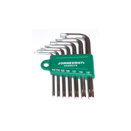 JONNESWAY KLUCZ TORX TYP "L" KOMPLET  7cz. KRÓTKIE    H08M07S
