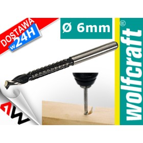 WOLFCRAFT WIERTŁO - FREZ HSS 90 x 6mm