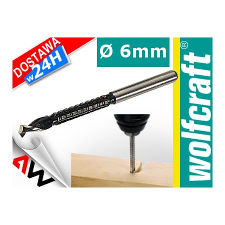 WOLFCRAFT WIERTŁO - FREZ HSS 90 x 6mm