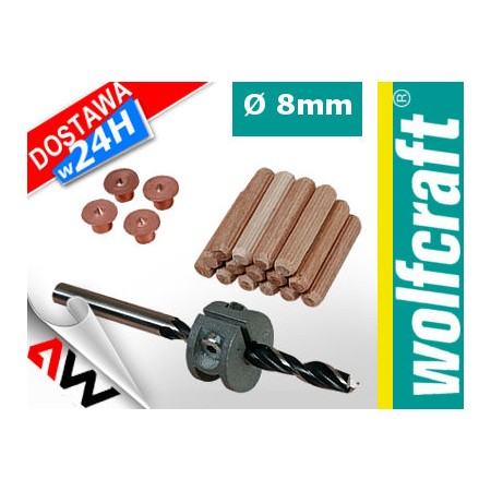WOLFCRAFT ZESTAW DO POŁĄCZEŃ KOŁKOWYCH  8mm