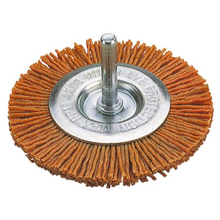 WOLFCRAFT SZCZOTKA NYLONOWA 75mm TARCZOWA TRZPIEŃ 6mm