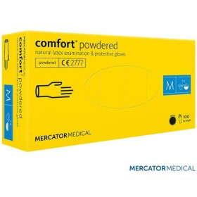 RĘKAWICE LATEKSOWE PUDROWANE/100szt.  S