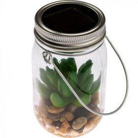 VOLTENO LAMPKA SOLAROWA WISZĄCA SŁOIK SZKŁO+METAL