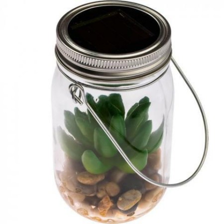 VOLTENO LAMPKA SOLAROWA WISZĄCA SŁOIK SZKŁO+METAL