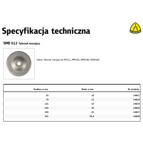 K.TALERZYK MOCUJĄCY SMD 612 79x12mm