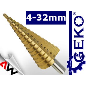 WIERTŁO STOŻKOWE  4-32mm /GEKO