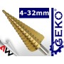 WIERTŁO STOŻKOWE  4-32mm /GEKO