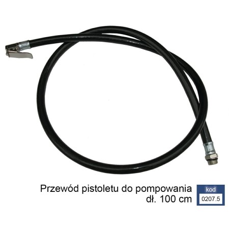 ADLER WĘŻYK DO PIST. Z MANOMETREM 100cm