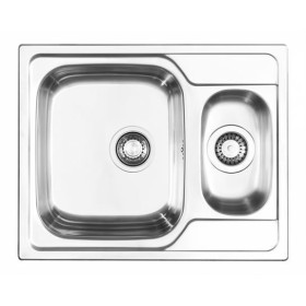 Zlewozmywak Pyramis ATHENA 62/50 1.5 LEN stalowy 1,5-komorowy