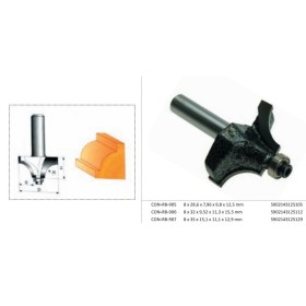 CONDOR FREZ DO DREWNA, DO ZAOKRĄGLEŃ Fi 28,6 12,5 x 9,8 x 7,96mm TRZPIEŃ 8mm Z ŁOŻYSKIEM