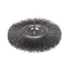 SZCZOTKA TARCZOWA FALISTA  fi 120mm TRZPIEŃ