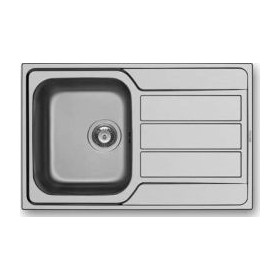 Zlewozmywak Pyramis ATHENA 79x50 stalowy 1-komorowy z ociekaczem