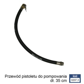 ADLER WĘŻYK DO PIST. Z MANOMETREM 35cm