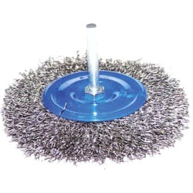 SZCZOTKA DRUCIANA TARCZOWA Z TRZPIENIEM 100mm SR-T100