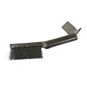 SZCZOTKA DRUCIANA METALOWA RĄCZKA 110mm/240mm