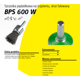 K.SZCZOTKA PĘDZELKOWA  25mm BPS600W DRUT FALISTY