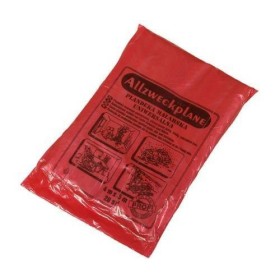 FOLIA 4 x 5m BUDOWLANA CZERWONA SUPER GRUBA