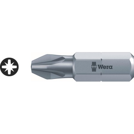 WERA KOŃCÓWKA ŚRUB / Bit (grot) krzyżowy Pozidriv PZ3 x 25mm