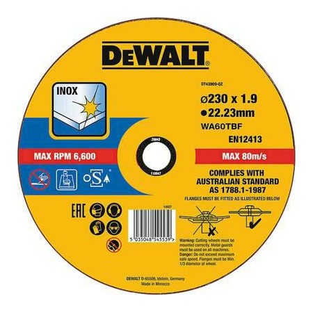 DEWALT TARCZA METAL 230x1,9mm