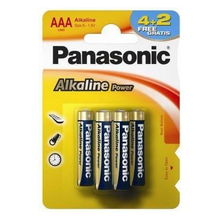 PANASONIC BATERIA ALK.LR03E/BL6szt.