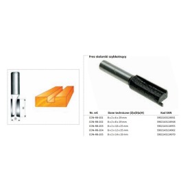 CONDOR FREZ DO DREWNA PROSTY Fi 10 x 25mm TRZPIEŃ 8mm BEZ ŁOŻYSKA