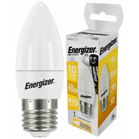 ENERGIZER ŻARÓWKA CANDLE 4,9W / 40W E27 470LM BARWA CIEPŁA