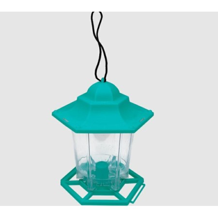 GREENMILL KARMNIK Z DASZKIEM PLASTIKOWY ZIELONY SZEROKOŚĆ 13cm  WYSOKOŚĆ 18cm