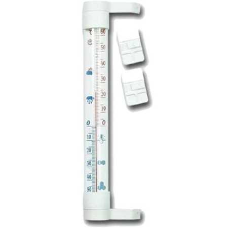 TERMOMETR ZAOKIENNY 19,5cm BIAŁY