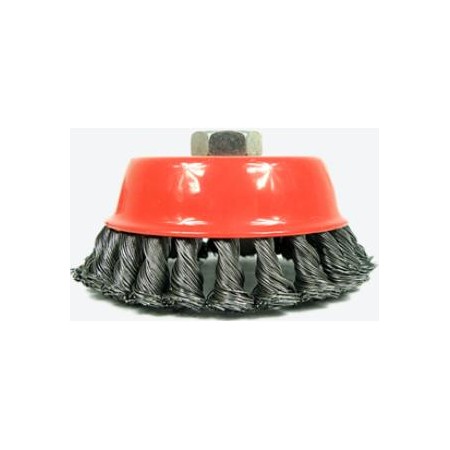 SZCZOTKA 65mm DOCZOŁOWA SKRĘCANA GWINT M14 SILVER  10342