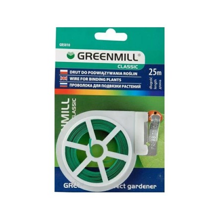 GREENMILL DRUT PŁASKI Z OBCINACZEM  25m