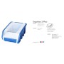 ERGOBOX PLUS 2 NIEBIESKI, 118 x 161 x 75mm