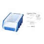 ERGOBOX PLUS 2 NIEBIESKI, 118 x 161 x 75mm